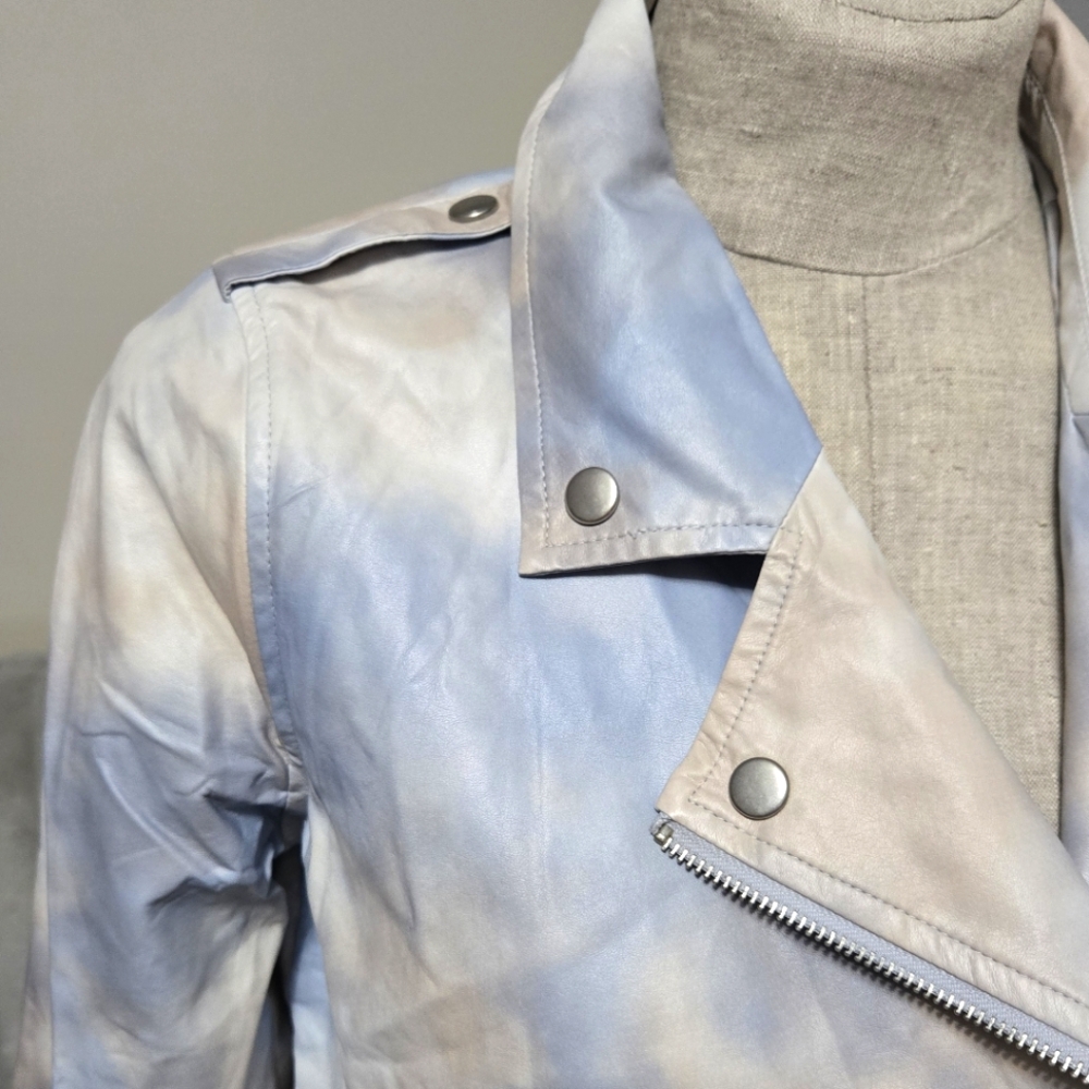 Unique Moto Jacket, Faux Leather, Soft, Sz Med - Picture 2 of 4